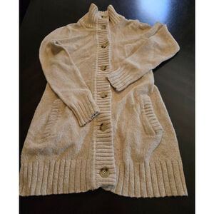 Women's LAUREN Ralph Lauren Beige Ivory Button Cardigan XSP Cabincore Gorpcore